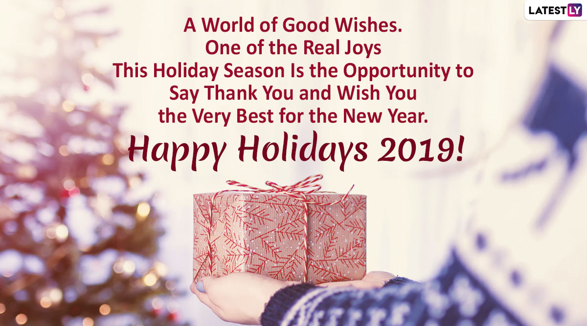 Happy Holidays 2019 Wishes Images WhatsApp Stickers 