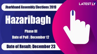 Hazaribagh Vidhan Sabha Constituency in Jharkhand: Sitting MLA, Candidates For Assembly Elections 2019, Results And Winners