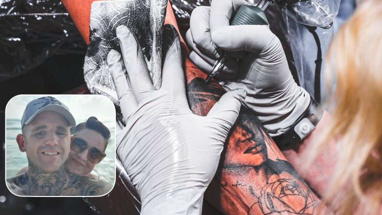 Worst Prank Ever? Husband Tattooes Wife's Snoring Face On His Thigh As Christmas Present, Leaves Her Horrified! (View Viral Pic)