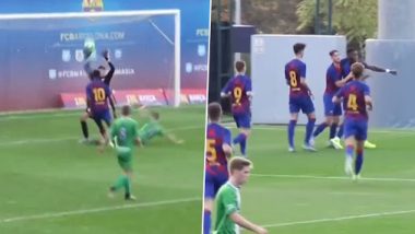 Barcelona Starlet Ilaix Moriba Scores Wonder Goal Against Cornella (Watch Video)