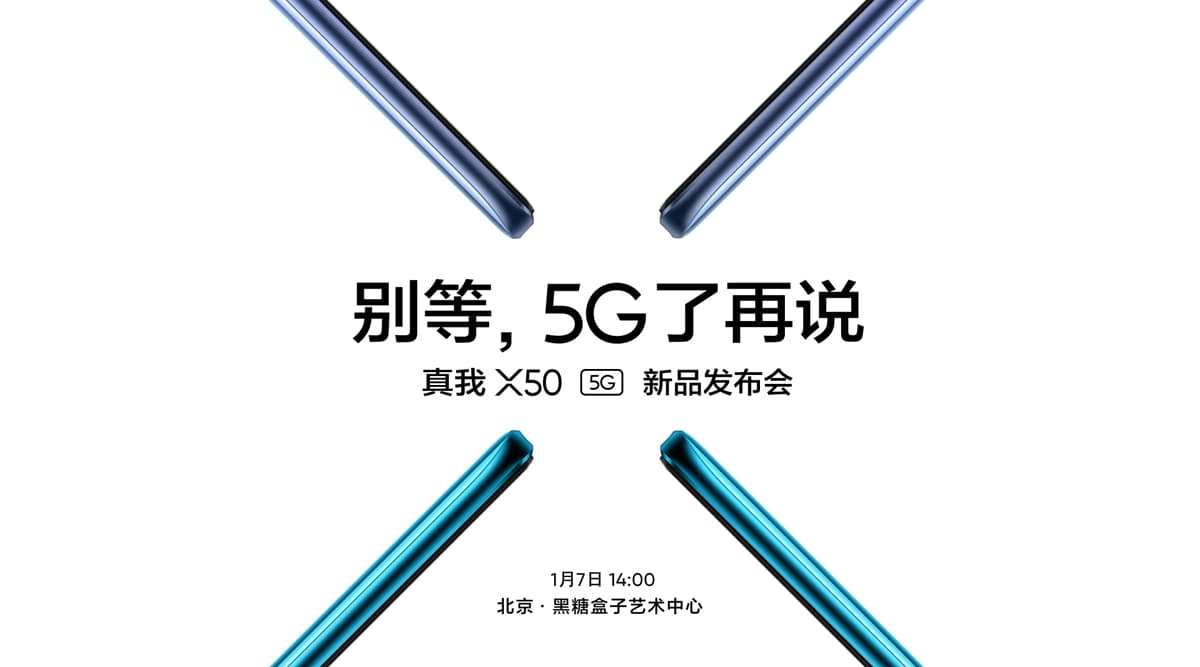 Realme X50 5G Smartphone To Be Launched on January 7; To Be Powered By Qualcomm Snapdragon 765G SoC Realme X50 5G Smartphone To Be Launched on January 7; To Be Powered By Qualcomm Snapdragon 765G SoC