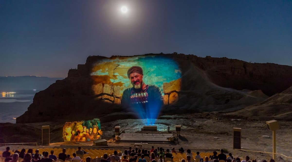 Masada National Park in Israel Turns 'Screen' For Night Show 'From Dusk to Dawn' (View Pics) Masada National Park in Israel Turns 'Screen' For Night Show 'From Dusk to Dawn' (View Pics)