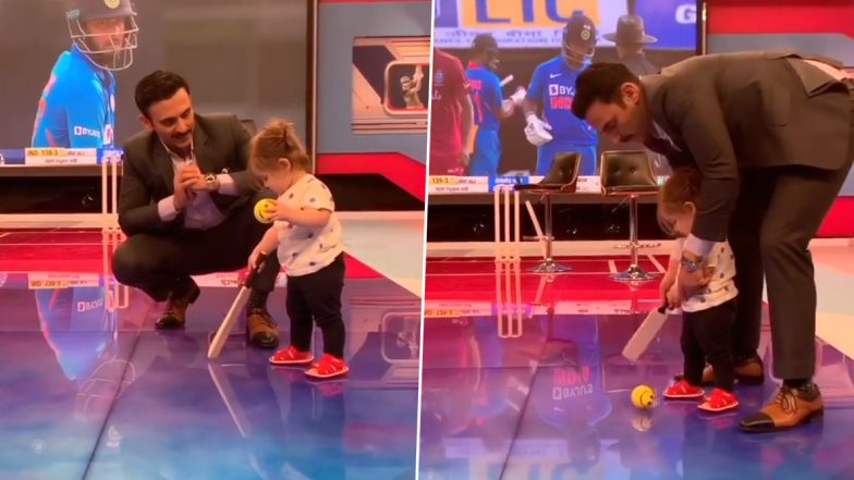 Jatin Sapru’s Daughter Plays Cricket in Studio, Video Proves She Is the Cutest Kid Around (See Instagram Post)