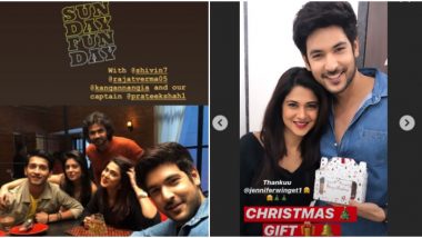 Jennifer Winget Celebrates 'Pre-Christmas' With Beyhadh 2 Co-stars Shivin Narang, Rajat Verma and Director Prateek Shah (View Pics)