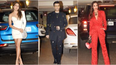 Kareena Kapoor Khan Christmas Bash: Sara Ali Khan, Malaika Arora, Karan Johar and Others Turn Up in Glamorous Avatars (View Pics)