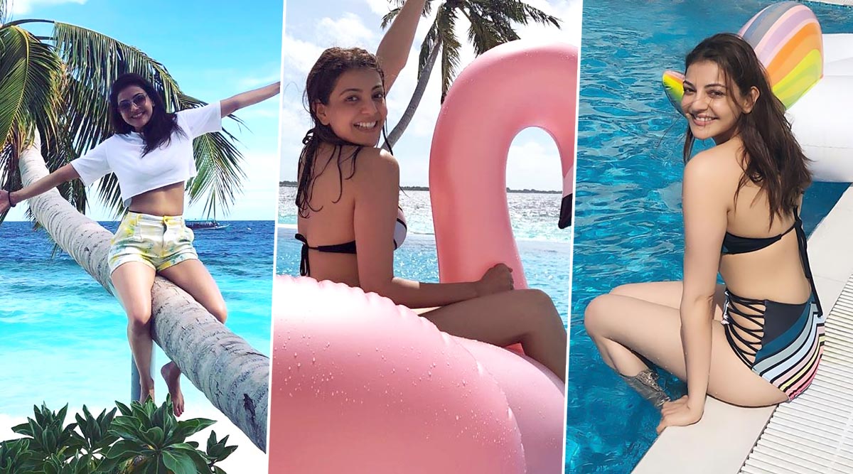 Kajal Aggarwal's Sexy Holiday Pictures See Her Splashing and Posing by the  Sea and We Are Envious! | ðŸ›ï¸ LatestLY