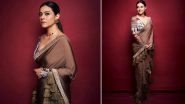 What a WOW! Kajol Devgan Teams a Swimming Bustier With a Tassel Saree!