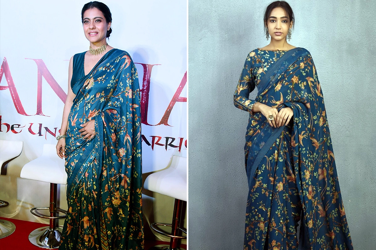 Kajol in Torani Chanderi saree for Tanhaji promotions (1)