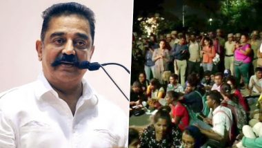 Kamal Haasan Backs Anti-CAA Protesters in Chennai, Accuses AIADMK Govt of Turning 800 Students Into 'Refugees' by Locking Gates of Madras University