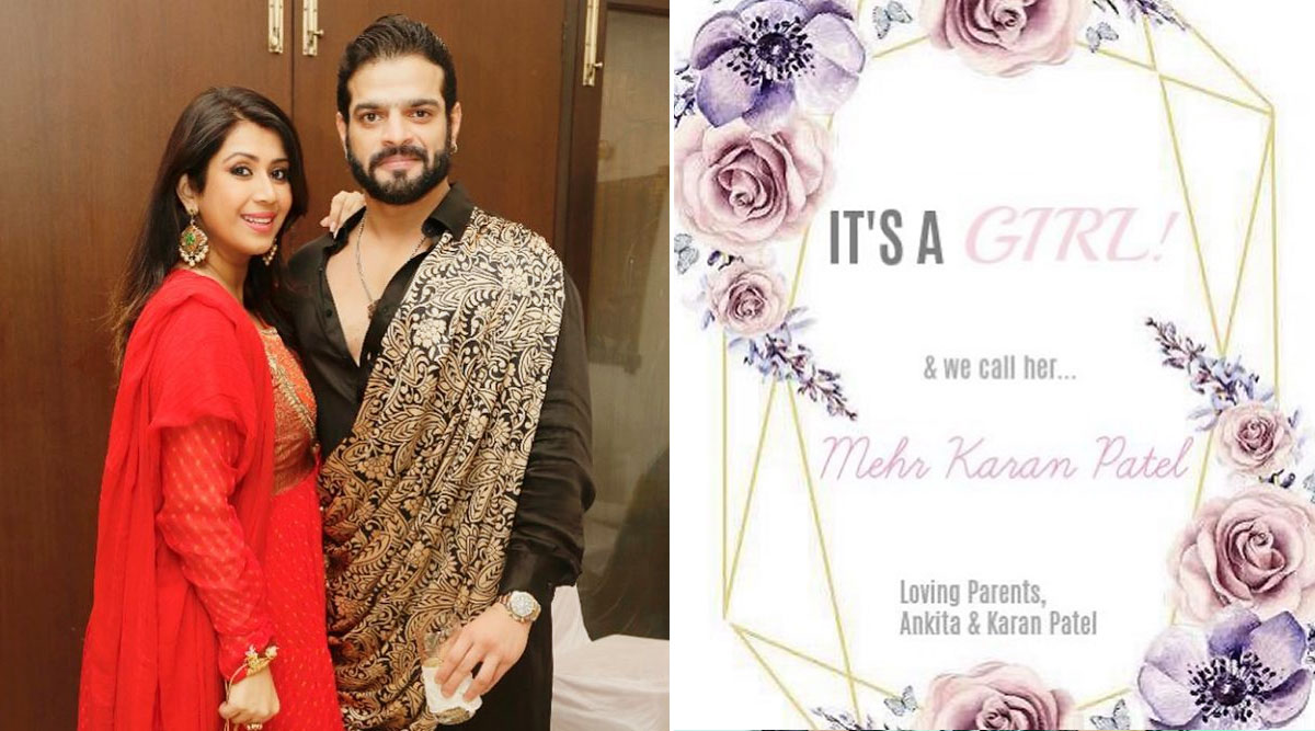 It's Baby Girl Mehr For Karan Patel and Ankita Bhargava, Couple