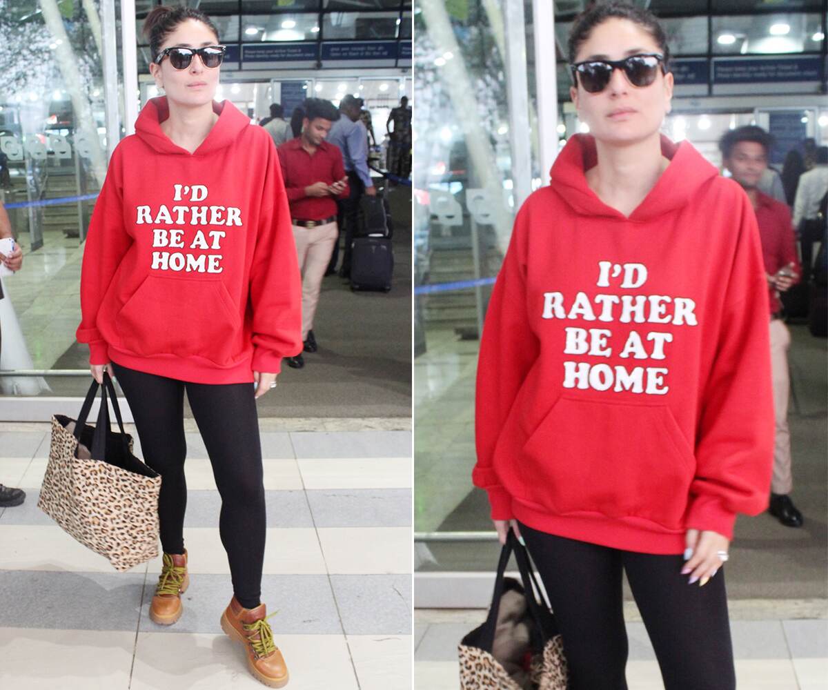 Kareena Kapoor Khan in Ashish x Clover The Holiday Hoodie sweatshirt
