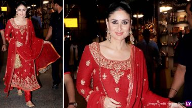 Wedding Fashion 2019 -20: Kareena Kapoor Khan’s Bright Red Raghavendra Rathore Dress Is a Wardrobe Must-Have for Every Bride-to-Be!
