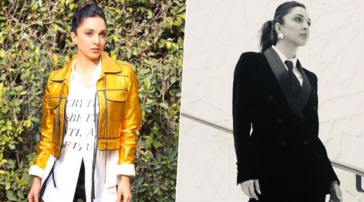 Kiara Advani in Monochrome for Good Newwz promotions