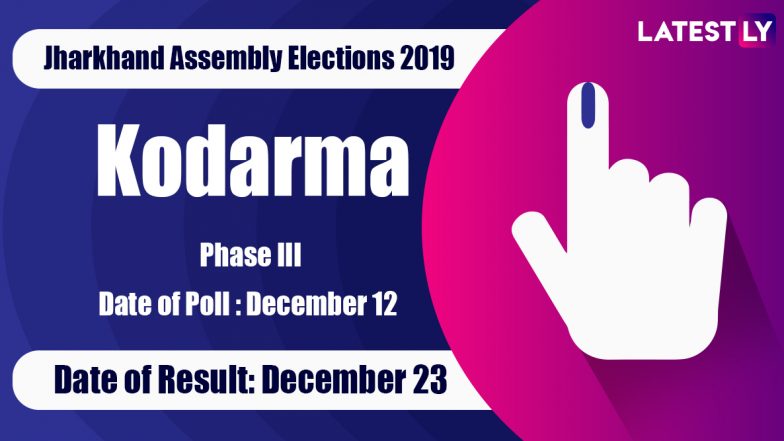 Kodarma Vidhan Sabha Constituency in Jharkhand: Sitting MLA, Candidates For Assembly Elections 2019, Results And Winners
