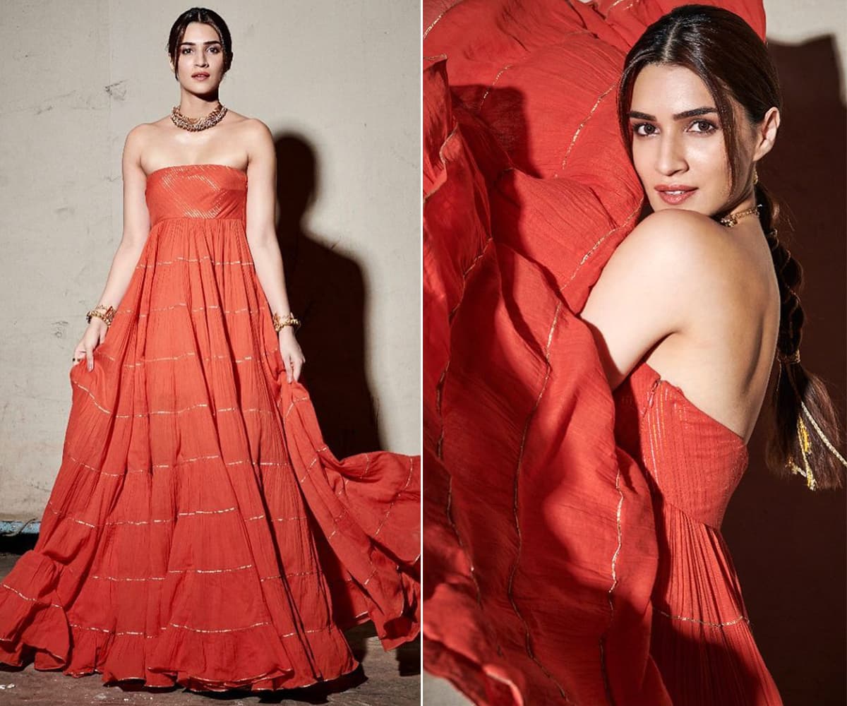 Kriti Sanon in Sukriti and Aakriti for Panipat promotions