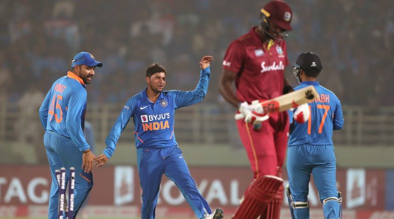 IND vs WI 2nd ODI 2019 Stat Highlights: Records Galore As Kuldeep Yadav Hat-Trick 
