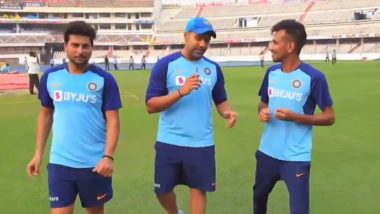 Rohit Sharma Plays Rapid-Fire With Yuzvendra Chahal and Kuldeep Yadav, Indian Spin-Twins Name Team’s Worst Dancer And Make Interesting Revelations (Watch Video)