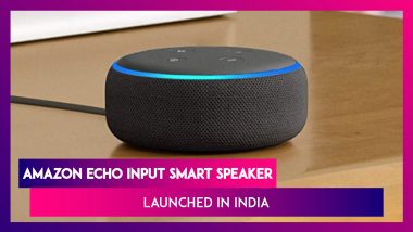 Amazon Launches Echo Input Smart Speaker With 4,800mAh Battery At Rs 4,999; Price, Features & Specifications