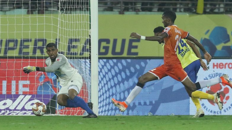 ISL 2019–20 KBFC 2-2 FCG Result: Lenny Rodrigues Stoppage-Time Goal Helps 10-Man FC Goa Steal Point off Kerala Blasters