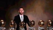 Ballon d&rsquo;Or 2019 Awards: Lionel Messi Pips Virgil Van Dijk by Just 7 Votes to Win Sixth Golden Ball, Check Full Results