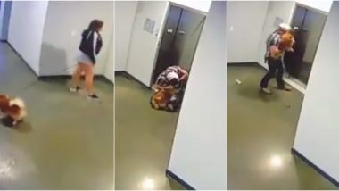 Man Saves Neighbour's Pet Dog After Its Leash Gets Caught in Elevator Doors, Dramatic Rescue Video Goes Viral