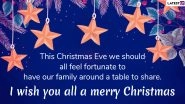 Happy Holidays 2019 Wishes & Merry Christmas Eve Images: WhatsApp Stickers, Season's Greetings, SMS, Quotes, Messages and Insta Captions to Share This Holiday Season