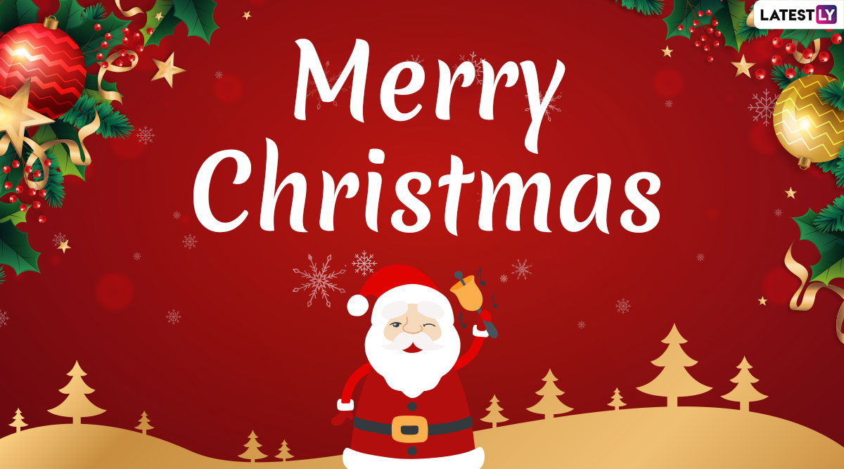 Merry Christmas 2019 Greetings Whatsapp Stickers Happy Holidays Wishes Gif Images Sms Facebook Messages And Quotes To Share With Family Friends Latestly