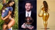 Lionel Messi Fan and Miss BumBum Suzy Cortez Celebrates His Ballon d&rsquo;Or 2019 Win by Stripping Down to Undies and Covering in Gold Paint! (View Pics)