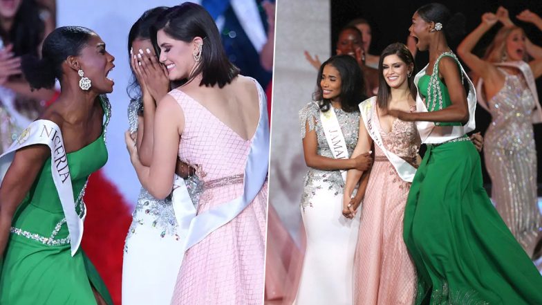 Miss Nigeria Nyekachi Douglas' Thrilling Reaction at Toni-Ann Singh's Winning Announcement as Miss World 2019 Has People Wanting a Friend Like Her