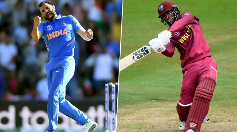 India vs West Indies, 1st ODI 2019: Mohammed Shami vs Shai Hope