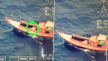 Indian Coast Guard Ship 'Aruna Asaf Ali' Detains Suspicious Myanmarese Vessel Near Little Andaman Island