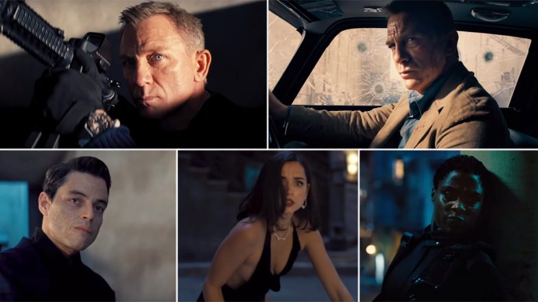 No Time To Die Trailer: Daniel Craig's Last Outing as James Bond Looks Grand, Rami Malek's Mysterious Villain Heightens Intrigue (Watch Video)