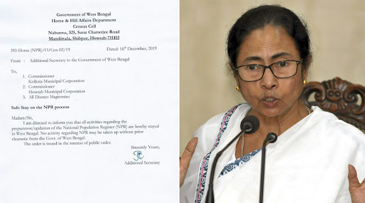 West Bengal: Mamata Banerjee Puts Stay Order on NPR Updation Process Amid Anti-CAA Protests
