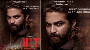 Hit: The First Case First Look - Nani's Intense Look Builds Intrigue, First Glimpse of the Film to Release on January 1, 2020