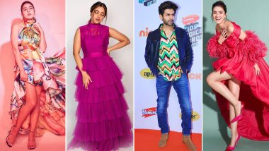 Nickelodeon Kids’ Choice Awards 2019: Kriti Sanon, Bhumi Pednekar, Sara Ali Khan Bring Ruffles, Kartik Aaryan Keeps It Slick!