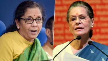 Sonia Gandhi Shedding Crocodile Tears for Political Gains: Nirmala Sitharaman Over Students' Protests