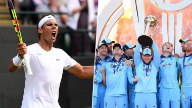 #OneDayInJuly: ICC Celebrates Cricket World Cup 2019 Final and Men's Wimbledon 2019 Final In This Video