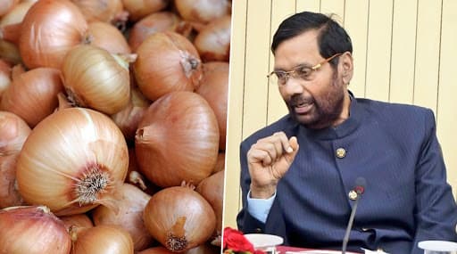 Modi Govt Has Contracted Additional 12,660 Metric Tonnes of Onions, Stock to Reach India by December 27: Ram Vilas Paswan Modi Govt Has Contracted Additional 12,660 Metric Tonnes of Onions, Stock to Reach India by December 27: Ram Vilas Paswan
