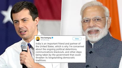 US Presidential Nominee Pete Buttigieg Expresses Concern on India's Anti-CAA Protests, Says Govt Action 'Could Threaten Longstanding Democratic Traditions' US Presidential Nominee Pete Buttigieg Expresses Concern on India's Anti-CAA Protests, Says Govt Action 'Could Threaten Longstanding Democratic Traditions'