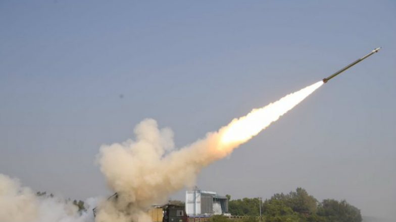 Pinaka Missile Test-Fired off Odisha Coast