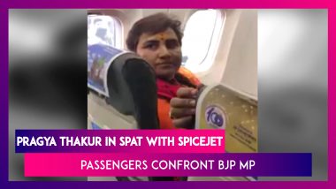 Pragya Thakur, BJP MP Confronted By Passengers On SpiceJet Flight SG 2489’s Departure From Delhi