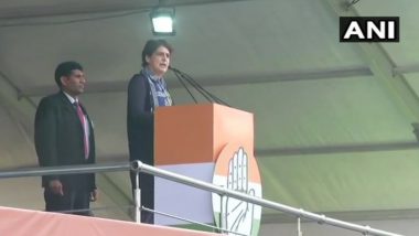 ‘Bharat Bachao’ Rally: Priyanka Gandhi Takes Jibe at ‘Modi Hai to Mumkin Hai’ Slogan, Says ‘Job Loss, Unemployment Mumkin Under BJP Govt’