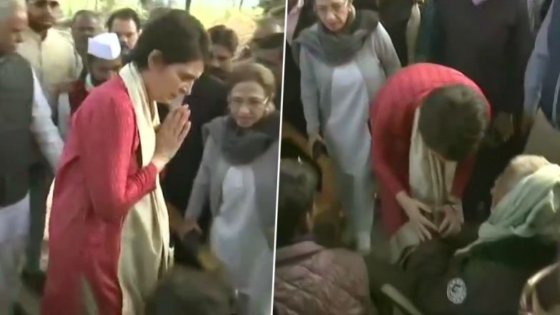 Unnao Rape-Murder: Priyanka Gandhi Meets Victim's Family, Hits Out at Yogi Adityanath Government