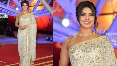 Priyanka Chopra Jonas Gets Honoured at the Marrakech International Film Festival And It's Her Desi Appearance In a Saree Which Is Just Wow (View Pics)