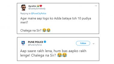 Pune Police's Response to 'LSD' Tweet Wins the Internet on New Year's Eve, Twitterati Thanks Police For Funny Replies