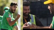Haris Rauf, Pakistan Bowler, Gifts Ball to Indian Security Guard After Claiming a Five-Wicket Haul in Melbourne Stars vs Hobart Hurricanes BBL 2019-20 Match