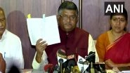 Citizenship Not State Subject, Only Parliament Mandated to Pass Law On It: Ravi Shankar Prasad on Kerala's Resolution to Scrap CAA