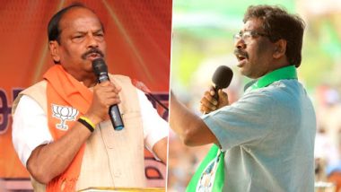 Jharkhand Assembly Election Results 2019: JMM-Congress-RJD Alliance Gets Winning Edge of 42 Seats in Initial Counting, BJP Trails With 31 Seats