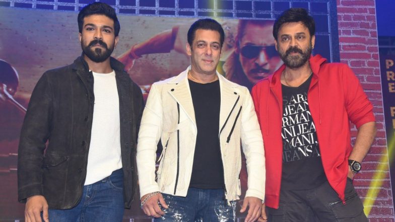 Dabangg 3: Ram Charan, Salman Khan, Venkatesh Daggubati Dance to Munna Badnaam Hua and Set the Stage on Fire (Watch Video)