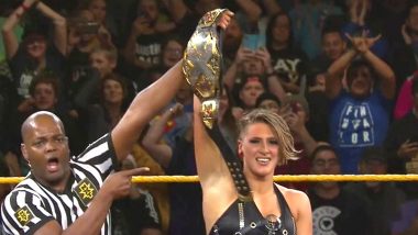 WWE NXT Dec 18, 2019 Results and Highlights: Rhea Ripley Defeats Shayna Baszler to Become NXT Women’s Champion; Adam Cole Retains Men’s Title (Watch Videos)